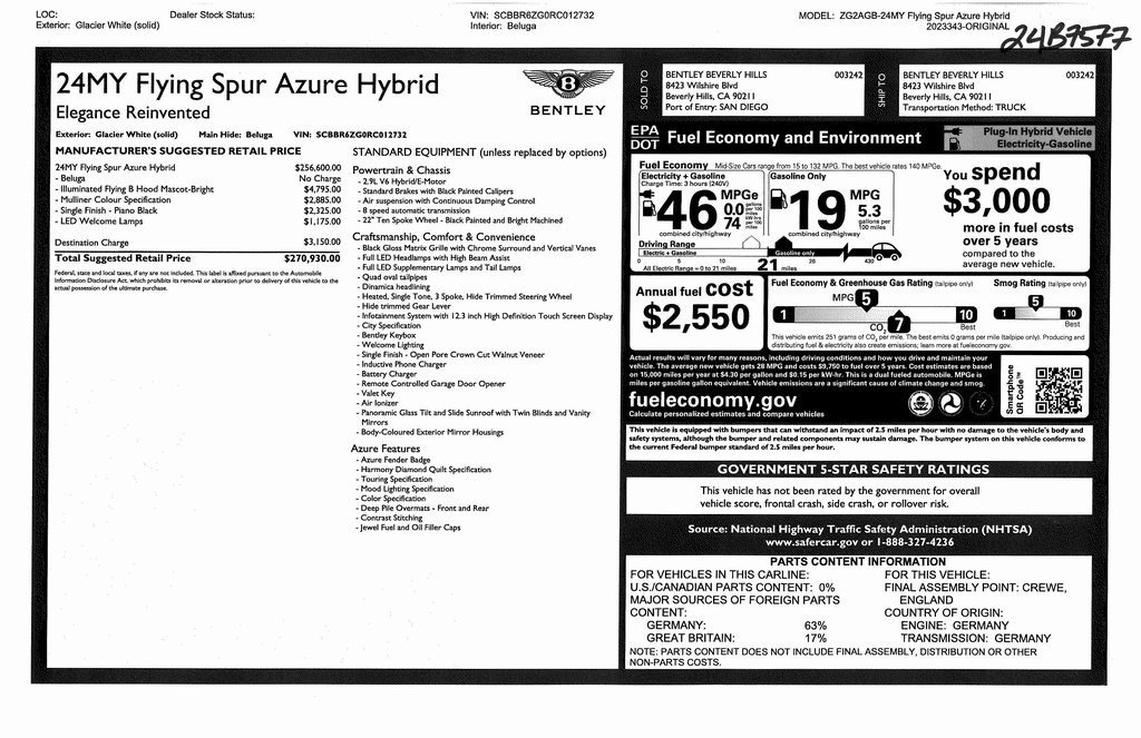 2024 Bentley Flying Spur Azure Hybrid (3)