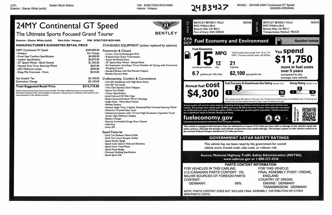 Buy 2024 Bentley GT Speed Coupe (3)